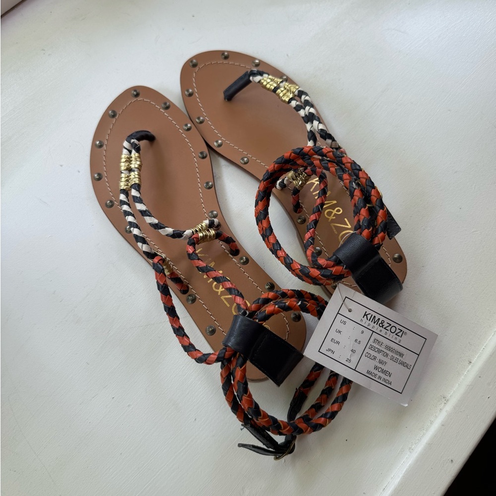 BNWT Kim and Zozi Ankle Wrap sandals